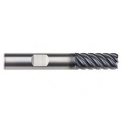 3/8" Dia. - 7/8 LOC - 2-1/2" OAL - .015 Radius 6 FL Carbide End Mill-AlTiN-x - USA Tool & Supply