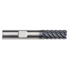 1/2" Dia. - 2-5/8" LOC - 5" OAL - .060 Radius 6 FL Carbide End Mill-AlTiN-x - USA Tool & Supply