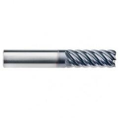 1/2" Dia. - 1" LOC - 3" OAL - .060 Radius 6 FL Carbide End Mill-AlTiN-x - USA Tool & Supply