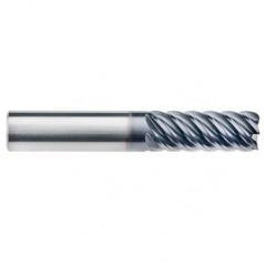 1/4" Dia. - 3/4" LOC - 2-1/2" OAL - 6 FL Carbide End Mill-AlTiN-x - USA Tool & Supply