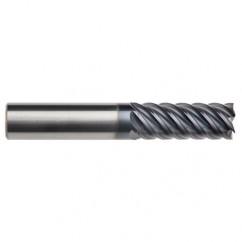 5/8" Dia. - 2-5/8" LOC - 5" OAL - 6 FL Carbide End Mill-AlTiN-x - USA Tool & Supply