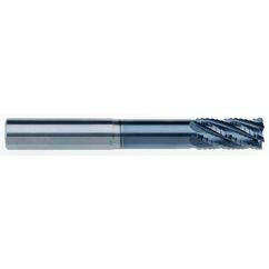 1/2" Dia. - 1" LOC - 4" OAL - .030 CR 6FL Carbide End Mill - AlCrNx - USA Tool & Supply