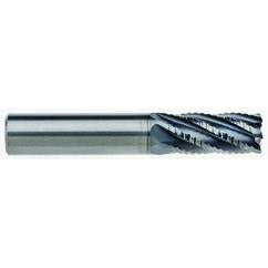 1/4" Dia. - 3/4" LOC - 2-1/2" OAL - .015 CR 6FL Carbide End Mill - AlCrNx - USA Tool & Supply