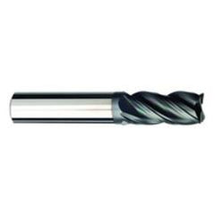 1/4 Dia. x 2-1/2 Overall Length 4-Flute .030 C/R Solid Carbide SE End Mill-Round Shank-Center Cut-AlCrN-X - USA Tool & Supply