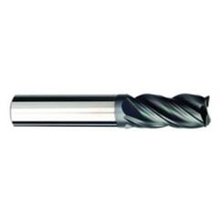 5/8 Dia. x 6 Overall Length 4-Flute Square End Solid Carbide SE End Mill-Round Shank-Center Cut-AlCrN-X - USA Tool & Supply