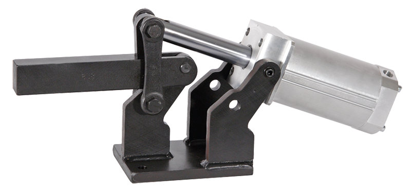 #858 Pneumatic Power Solid Style; 4000 lbs Holding Capacity - Toggle Clamp - USA Tool & Supply