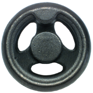 Cast Iron Handwheel (No Holes) - 12'' Wheel Diameter; 2-5/32'' Hub Diameter - USA Tool & Supply