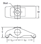 #850740 - 0 to 1-3/4'' Clamping Range - Adjusta-Clamp Body Only - USA Tool & Supply