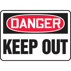 Sign, Danger Keep Out, 7″ × 10″, Plastic - USA Tool & Supply