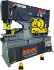 126 Ton - 24" Throat - 15HP, 220V, 3PH Motor Dual Cylinder Complete Integrated Ironworker - USA Tool & Supply