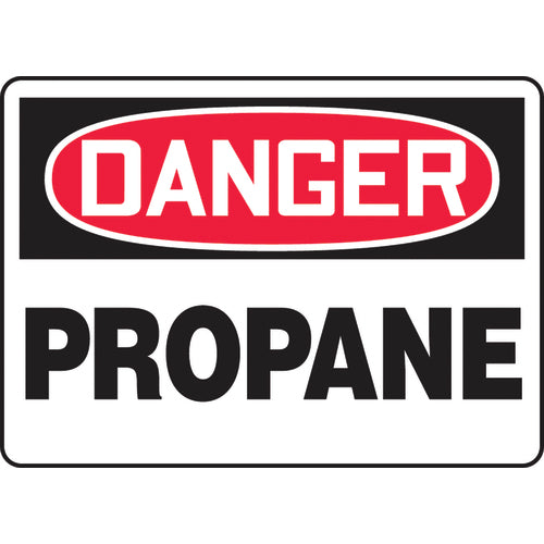Sign, Danger Propane, 7″ × 10″, Aluminum - USA Tool & Supply