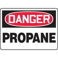 Sign, Danger Propane, 7″ × 10″, Aluminum - USA Tool & Supply