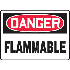 Sign, Danger Flammable, 7″ × 10″, Vinyl - USA Tool & Supply