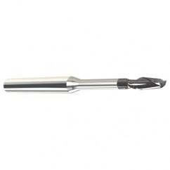 1/4" Dia. - 1/4" LOC - 3" OAL - .010 C/R 2 FL Carbide End Mill with 2.00 Reach-Nano Coated - USA Tool & Supply