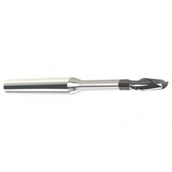 .050 Dia. - .075 LOC - 1-1/2" OAL - .010 C/R 2 FL Carbide End Mill with .200 Reach-Nano Coated - USA Tool & Supply