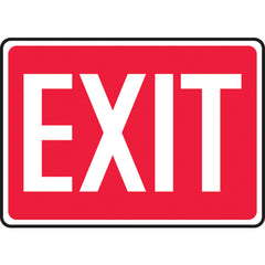 Sign, Exit, 7″ × 10″, Plastic - USA Tool & Supply