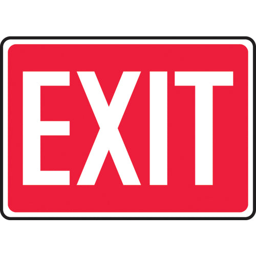 Sign, Exit, 7″ × 10″, Vinyl - USA Tool & Supply