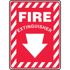 Sign, Fire Extinguisher, 14″ × 10″, Aluminum - USA Tool & Supply