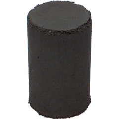 1 1/2″ × 1″ × 1/4″ - Cylinder Resin Bonded Rubber Cone (Fine Grit) - USA Tool & Supply