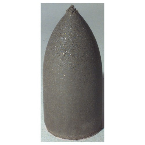 1 3/4″ × 7/8″ × 1/4″ - Bullet Resin Bonded Rubber Cone(Fine Grit) - USA Tool & Supply