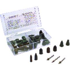 #778 Resin Bonded Rubber Kit - Point Test - Various Shapes - Equal Assortment Grit - USA Tool & Supply