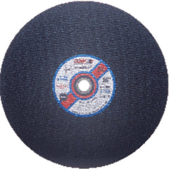 14″ × 1/8″ × 1″ - A24-RBF - Aluminum Oxide Reinforced Cut-Off Wheel - USA Tool & Supply