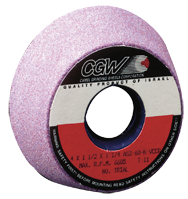 4/3 x 1-1/2 x 1-1/4" - Aluminum Oxide (PA) / 60I Type 11 - Tool & Cutter Grinding Wheel - USA Tool & Supply