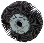 4 x 2" - 120 Grit - Aluminum Oxide - Non-Woven Flap Wheel - USA Tool & Supply