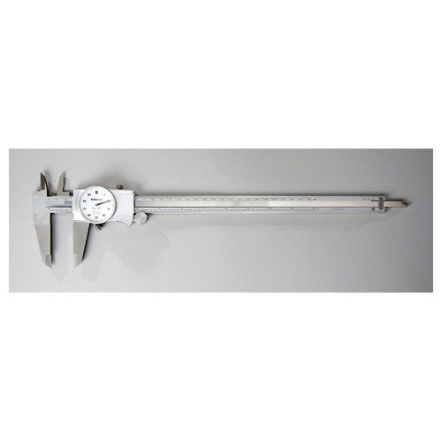 ‎0-12″ Range - Dial Caliper White Face - 0.001″ Graduation Carbide Jaw; ID; OD - USA Tool & Supply