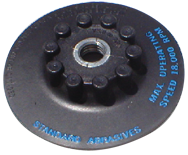 4-1/2" - BD55F Style - Resin Fibre Disc Quick Change Holder Pad - Medium - USA Tool & Supply