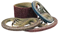 3 x 132" - Medium - Maroon Surface Conditioning Belt With Low Stretch Backing - USA Tool & Supply