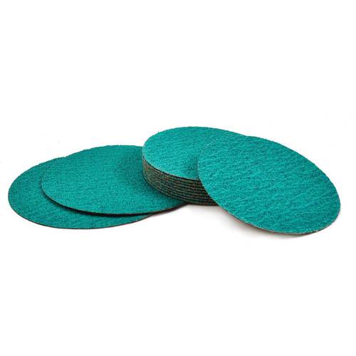 15″ x No Hole-50 Grit - Green Zirconium - Cloth Sanding PSA Disc - USA Tool & Supply