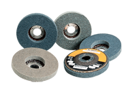 4-1/2 x 7/8'' - Medium Grit - Silicon Carbide BriteRite Type 27 Unitized Wheel - USA Tool & Supply