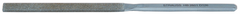 4'' Diamond Length - 8-1/2'' OAL (10.4 x 2.8mm) - Medium Grit - Equalling Diamond Heavy Duty File - USA Tool & Supply