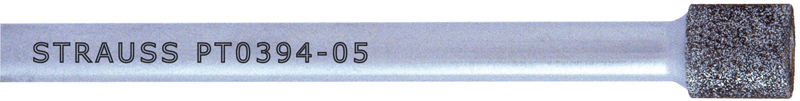 .394 x .394 x 1/4" - Medium Grit - Diamond Mandrel - USA Tool & Supply