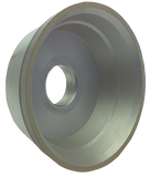 3-3/4 x 1-1/2 x 1-1/4'' - 1/8'' Abrasive Depth - 150 Grit - Type 11V9 Flaring Cup Diamond Wheel - USA Tool & Supply