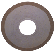 6 x 1 x 1-1/4'' - 1/8'' Abrasive Depth - 150 Grit - 3/8 Rim CBN Dish Wheel - Type D12A2 - USA Tool & Supply