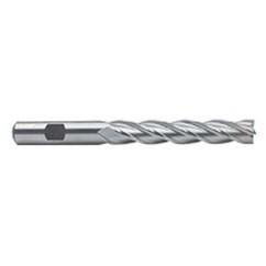 1/2 Dia. x 5 Overall Length 4-Flute Square End High Speed Steel SE End Mill-Round Shank-Center Cut-Uncoated - USA Tool & Supply