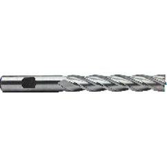 1 Dia. x 8-1/2 Overall Length 4-Flute Square End High Speed Steel SE End Mill-Round Shank-Non-Center Cutting-Uncoated - USA Tool & Supply