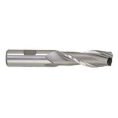 3/4 Dia. x 6-1/4 Overall Length 2-Flute Square End High Speed Steel SE End Mill-Round Shank-Center Cut-Uncoated - USA Tool & Supply