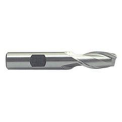 1-1/4 Dia. x 3-7/8 Overall Length 2-Flute Square End M-42 Cobalt SE End Mill-Round Shank-Center Cut-Uncoated - USA Tool & Supply