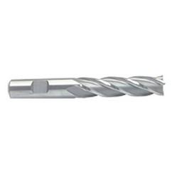 3/8 Dia. x 3-1/4 Overall Length 4-Flute Square End M-42 Cobalt SE End Mill-Round Shank-Center Cut-Uncoated - USA Tool & Supply