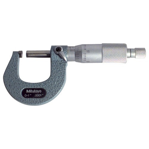 ‎25-50 mm Measuring Range-0.01 mm Graduation - Ratchet Thimble - Carbide Face - Outside Micrometer - USA Tool & Supply