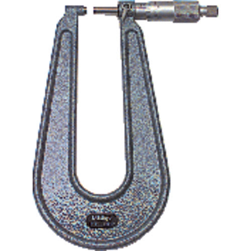 0-1″ Measuring Range-0.001″ Graduation - Ratchet Thimble - Carbide Face - Sheet Metal Micrometer - USA Tool & Supply
