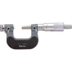 1″-2″ Measuring Range - Ratchet Thimble - High Speed Steel Face - Interchangeable Anvil Thread Micrometer - USA Tool & Supply