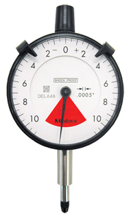 .020 Total Range - .0005 Graduation - AGD 2 One Revolution Dial Indicator - USA Tool & Supply