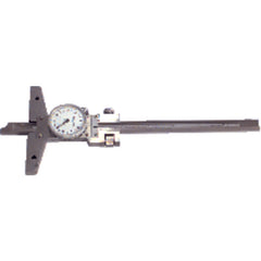 0-12″ Measuring Range (0.001″ Graduation) - Dial Depth Gage - USA Tool & Supply