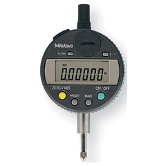 Electronic Indicator - 0.0″-5.0″ / 0.0″-12.7 mm Total Range-0.0005″/0.01 mm Resolution - With Absolute Encoder/Flat Back - USA Tool & Supply