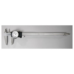 ‎0-12″ Range - Dial Caliper White Face - 0.001″ Graduation - USA Tool & Supply