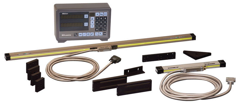 Digital Readout System - #174-173PM2K; 2-Axis; 12 x 36'' Series ABS-AOS; For Milling Applications - USA Tool & Supply